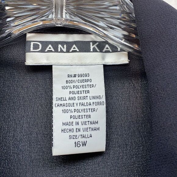 Dana Kay Polyester Open Dress Jacket Sequins Pattern - Picture 2 of 5